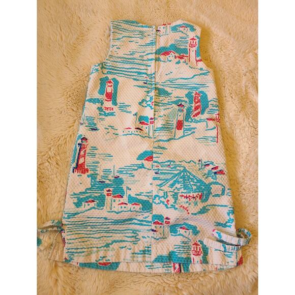 Lilly Pulitzer Girls Little Lilly Sleeveless Shift Dress 10 Watch Out Pattern - Picture 5 of 5